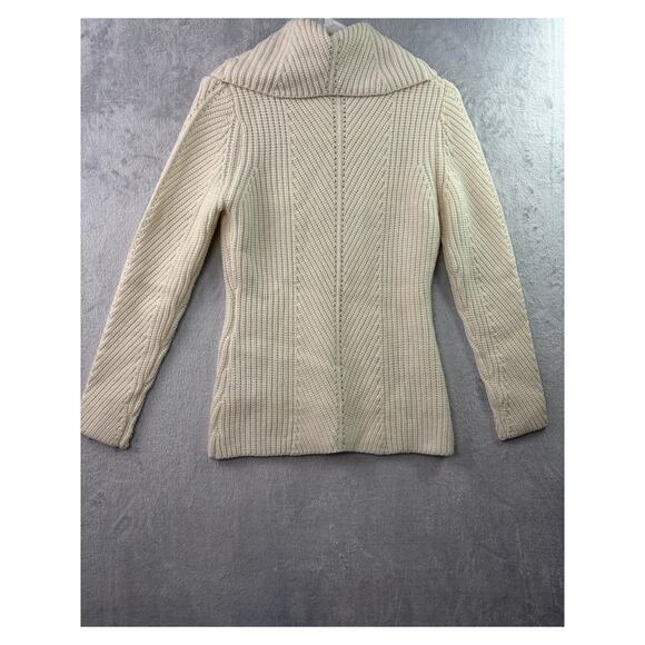 T. Tahari Cowl Neck Sweater – White – Size XS - Picture 2 of 6